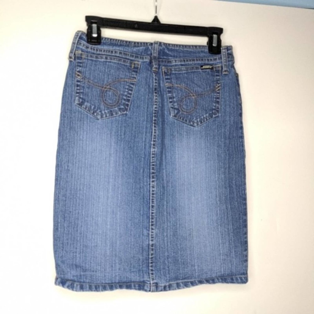 1 2 Juniors Squeeze Stephen Hardy Denim Skirt N